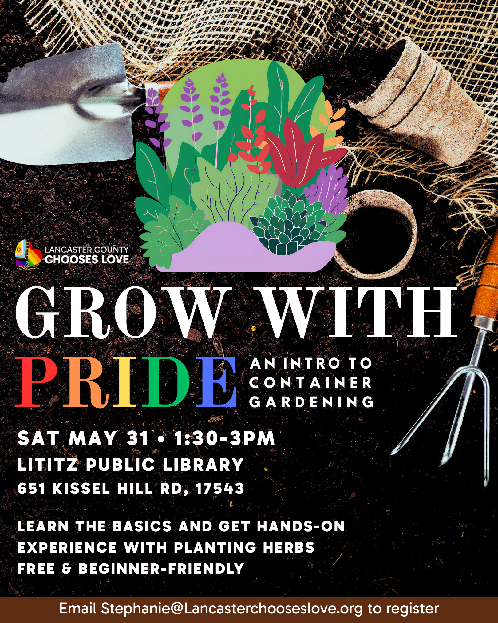Grow with pride event poster
