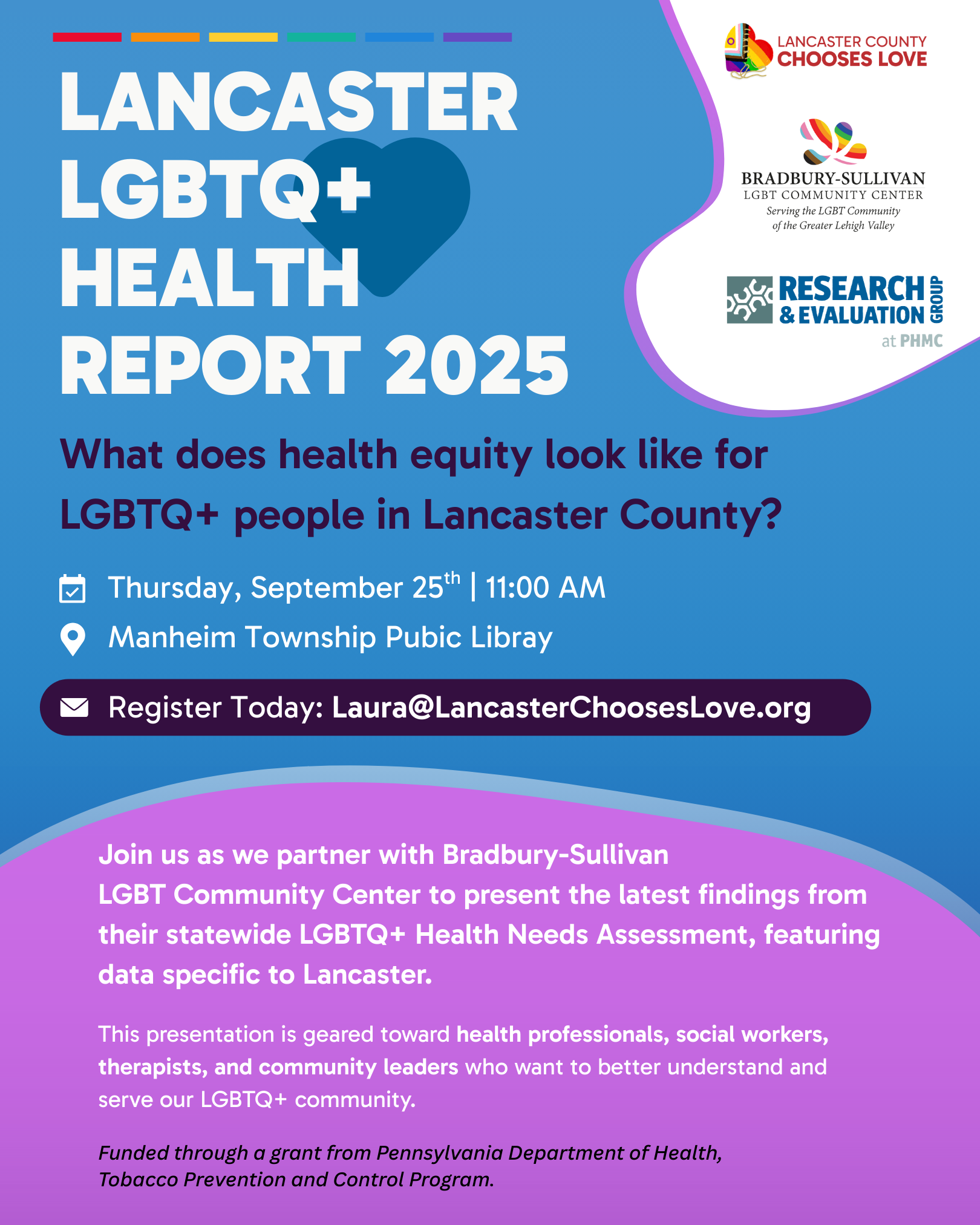 Lancaster LGBTQ+ Health Report 2025