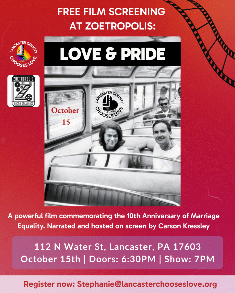 Love and Pride Film Screening at Zoetroplis