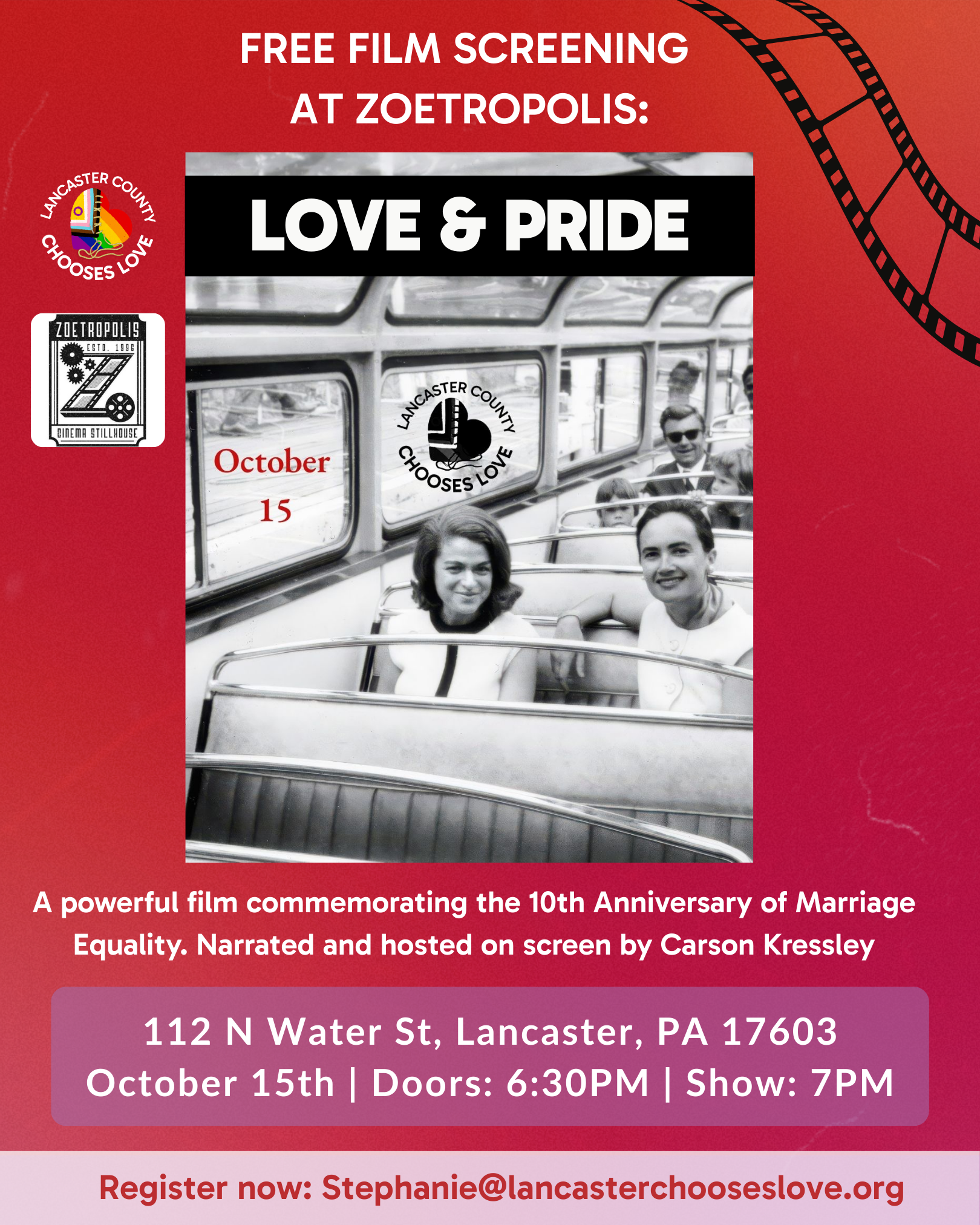 Love and Pride Film Screening at Zoetroplis